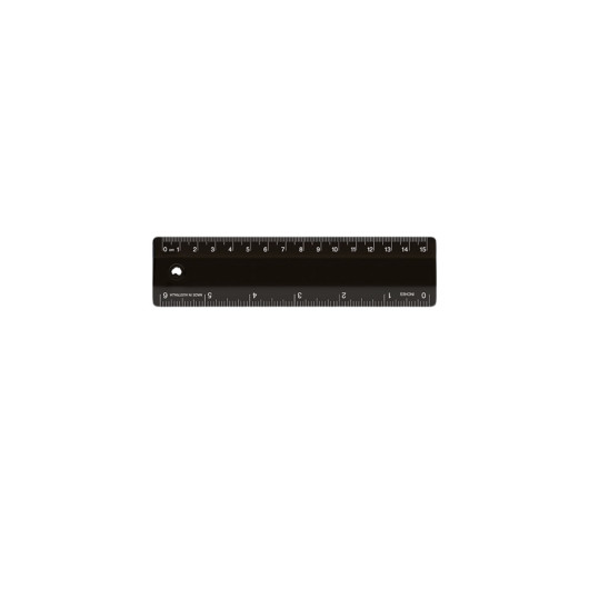 15cm Rulers Black